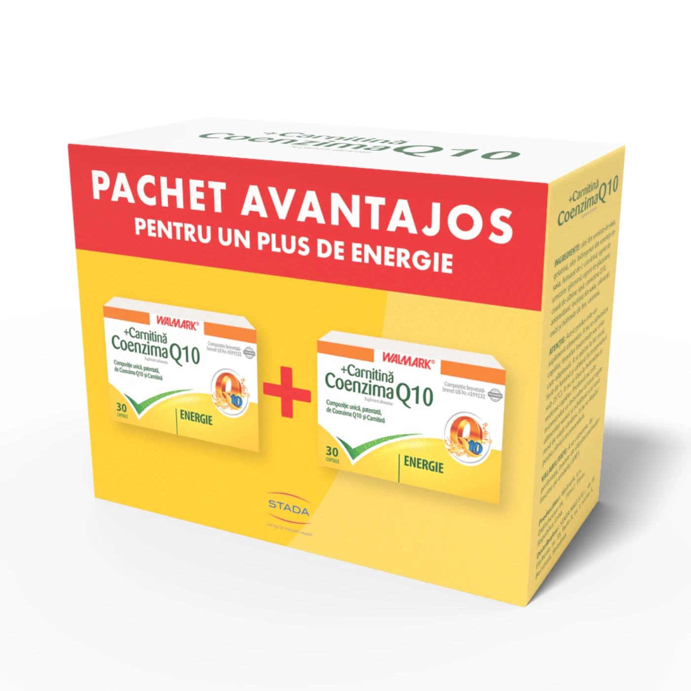 Coenzima Q10 + Carnitina 30cps. pachet 1+1