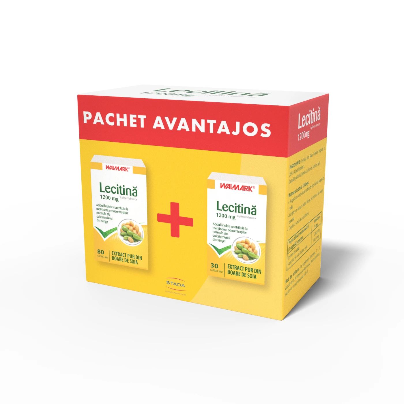 Lecitina 1200mg 80 cps.+ 30 cps.